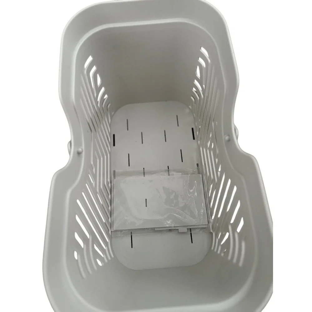 Ankyo Shower Caddy Portable Bath Organizer Basket w/ Dividers Light Gray Storage
